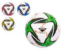 Мяч футбольный EVA, двухслойный, вес 310 гр, 4 цв. в ассорт. (синий, желтый, розовый, зеленый), диам