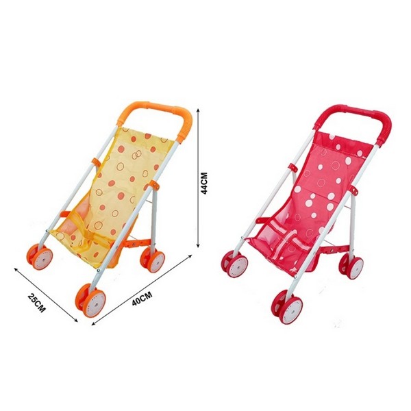 Коляска прогулочная для кукол, пластиковая, размер: 25*40*44 см, 2 цвета в ассортименте