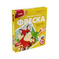 Фреска, Картина из песка "Лисичка с ромашками"