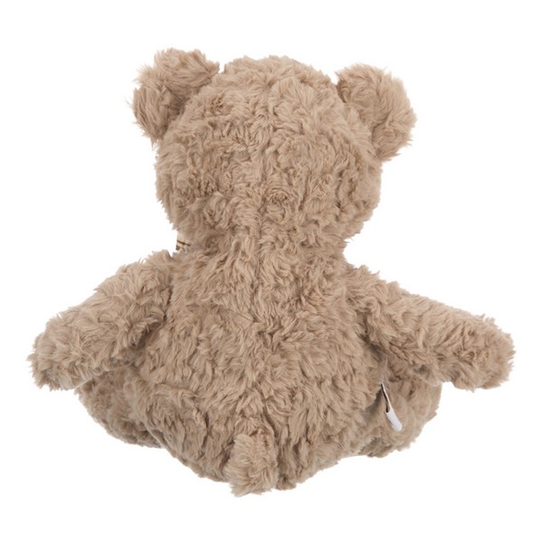 Мишка с коричневой ленточкой в клетку, 20 см