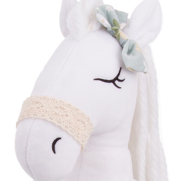 Игрушка мягконабивная ТМ "Relana" Лошадка белая в платье Поллет,  30 см Игрушка мягконабивная ТМ "Relana" Лошадка белая в платье Поллет,  30 см