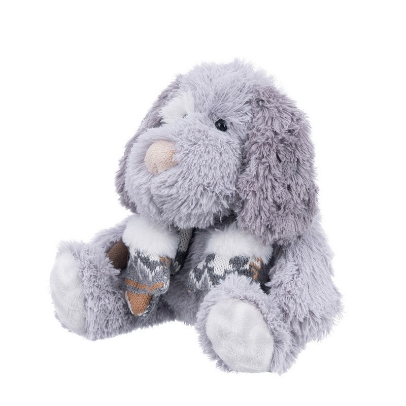 Игрушка мягконабивная ТМ "Relana" Щенок Мэт в шарфике с варежками, 18 см Игрушка мягконабивная ТМ "Relana" Щенок Мэт в шарфике с варежками, 18 см