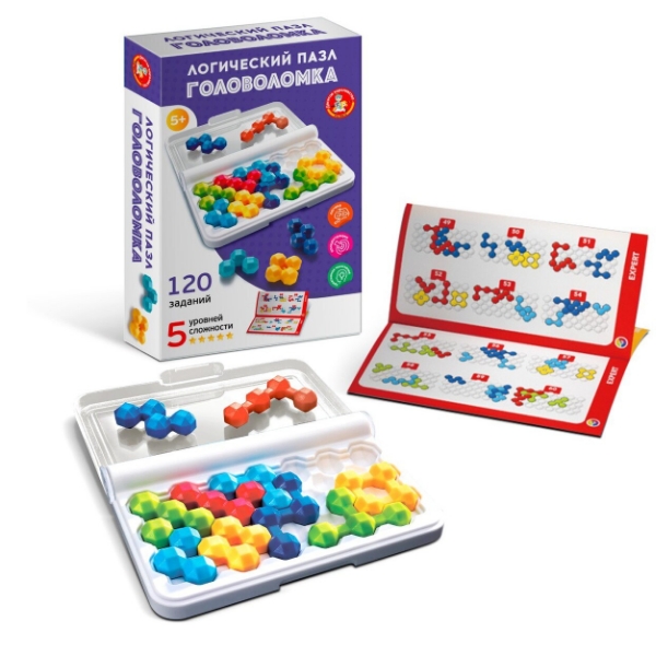 Игра головоломка "Логический пазл" фигурная 10 эл Учись играя