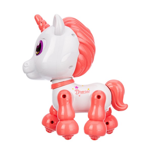 Игрушка Girl`s Club "Твой любимый питомец - Единорог", световые эффекты, повторюшка, ходит