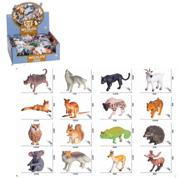 Фигурка "Дикое животное", микс, кратность продажи 32 шт.