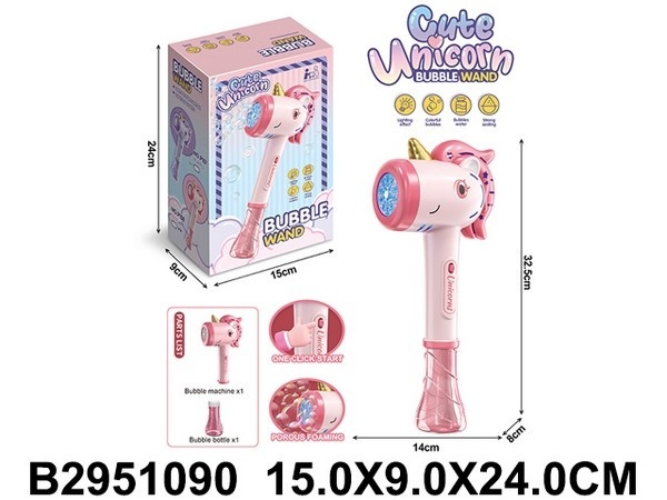 Пузыри мыльные "Единорог", световые эффекты