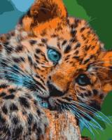 Картина по номерам "Леопардовый котёнок"