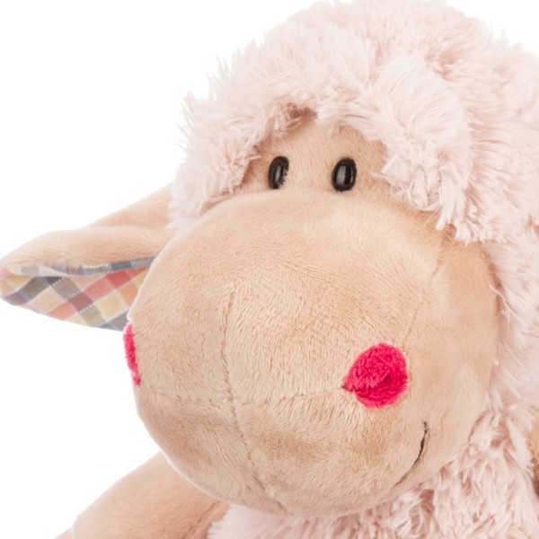Овечка нежно-розовая, 20 см