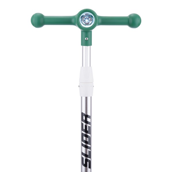 Самокат трехколесный Slider, светящиеся колёса и платформа, руль складной с фонариком