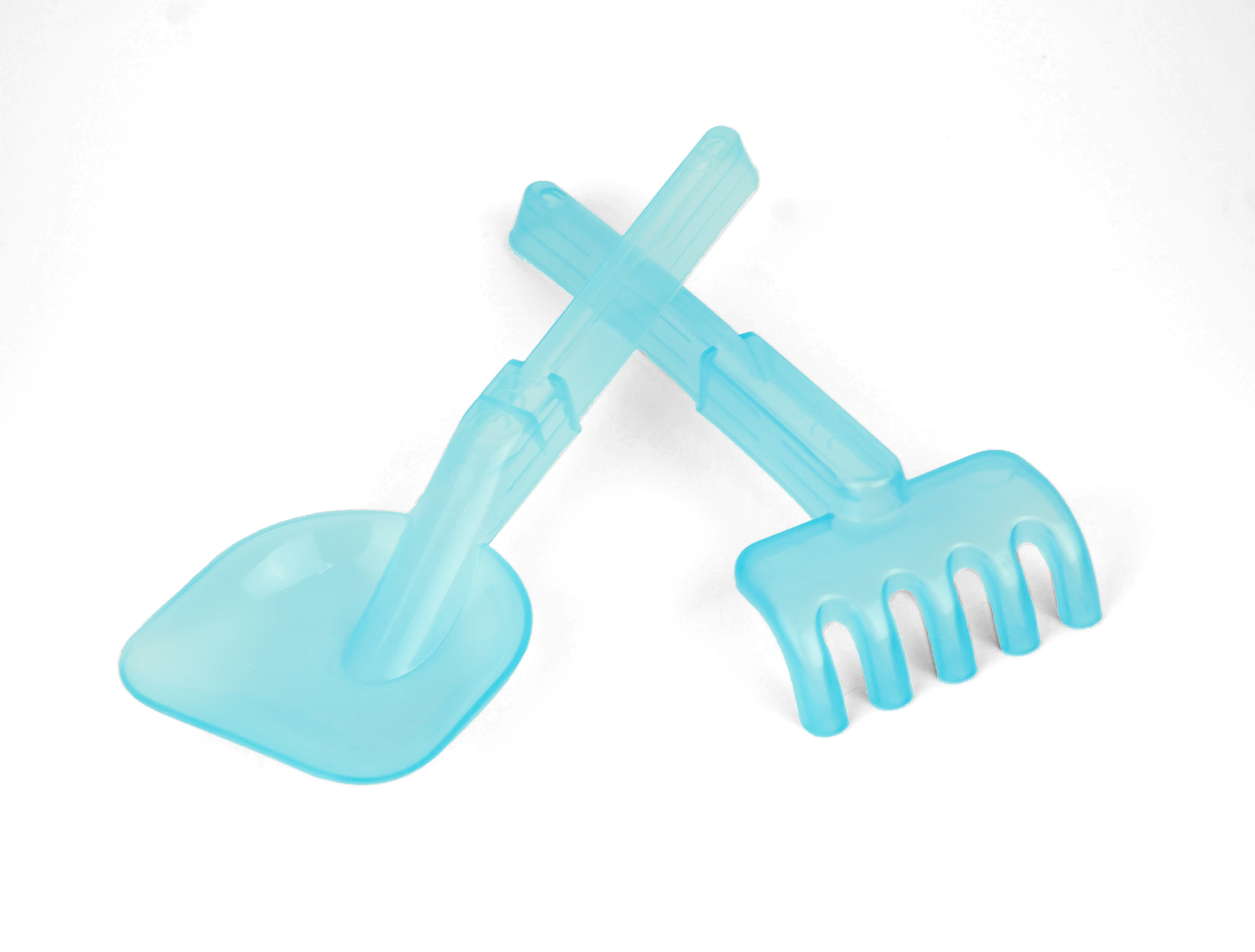 Совок/грабли "Прозрачные" 20 см. цвета в ассортименте