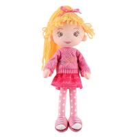 Мягкая игрушка Maxitoys, Кукла Марта в Розовом Джемпере и Шортах, 36 см