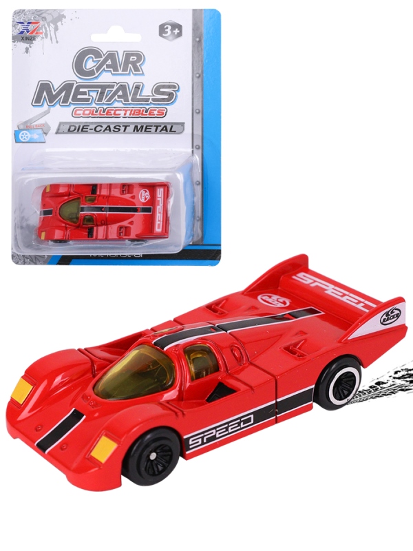 Машинка металлическая "Гоночный автомобиль-1" 1:64, 6 видов микс, на блистере