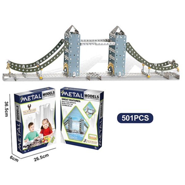 Конструктор "Тауэрский мост" металлический, 501 деталь