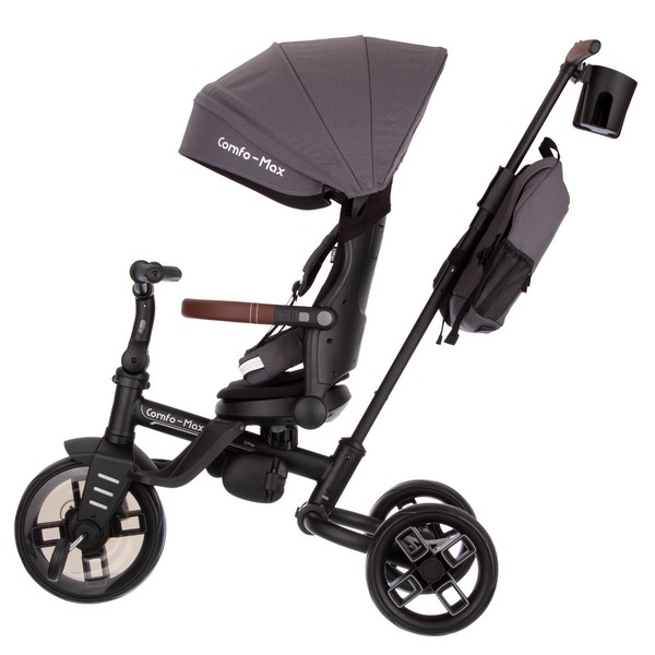 Велосипед 3-х колесный с ручкой управления Qplay