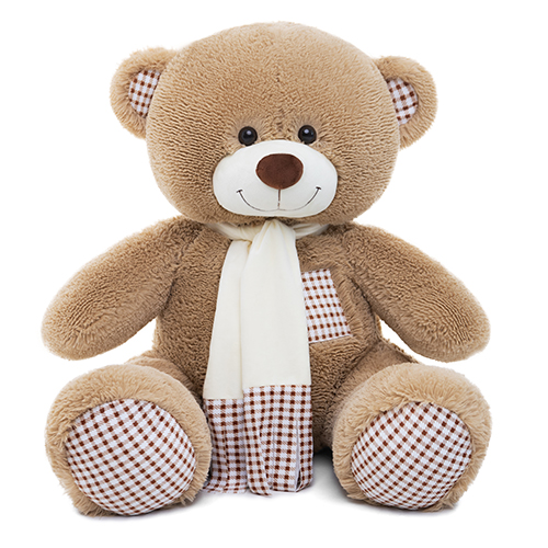 Игрушка мягкая "Медведь Тоффи", цвет: кофейный, 80 см Игрушка мягкая "Медведь Тоффи", цвет: кофейный, 80 см