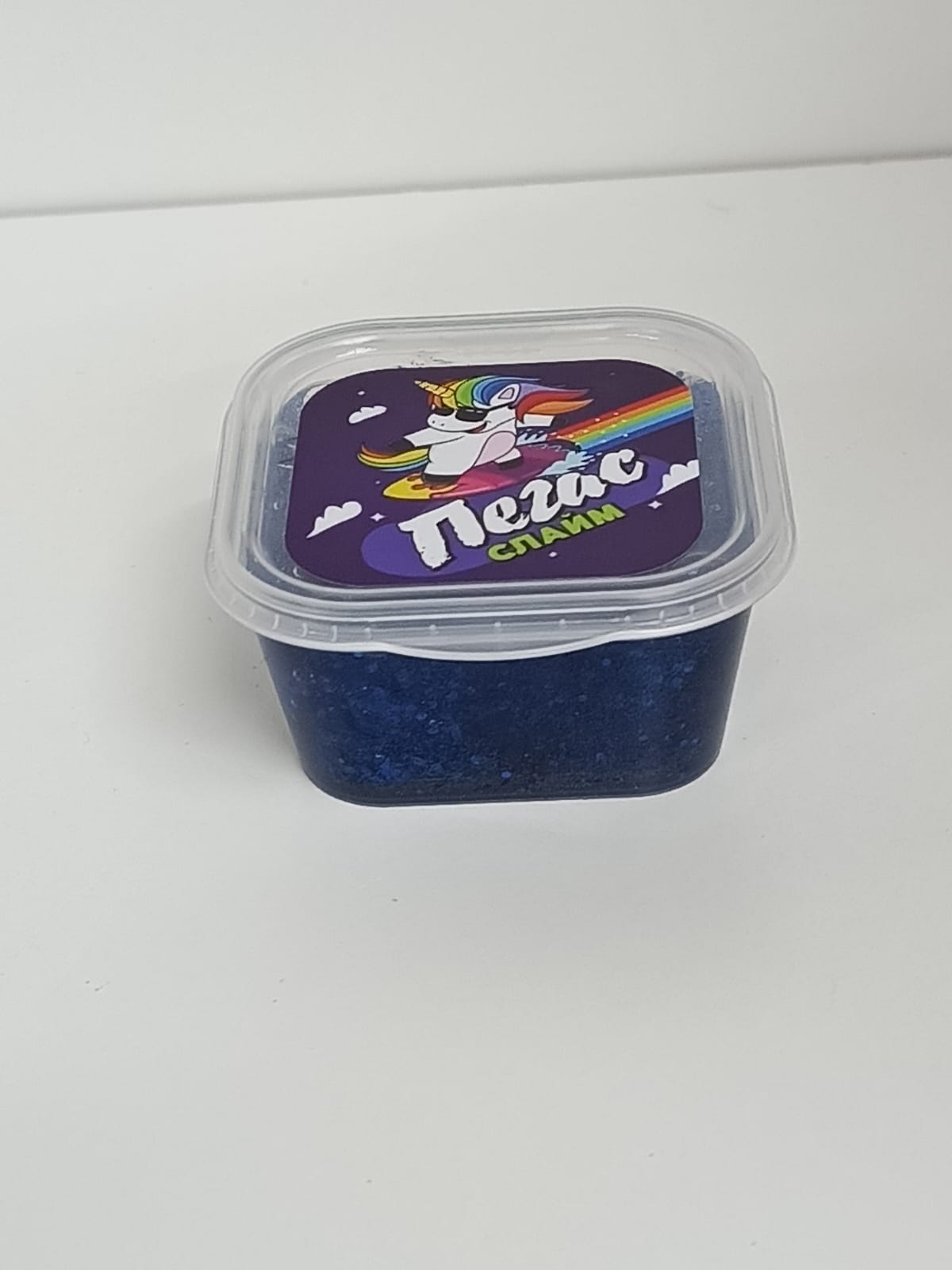 Слайм Прихлоп Пегас голография синий 50 грамм