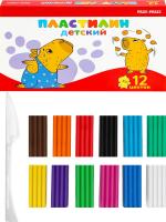 Пластилин 12 цв. 180г. стек,
