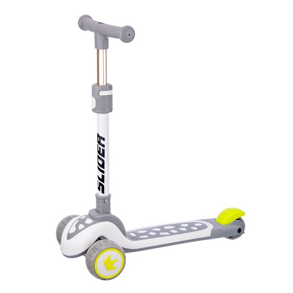 Самокат трехколесный Slider, колеса светящиеся, руль складной