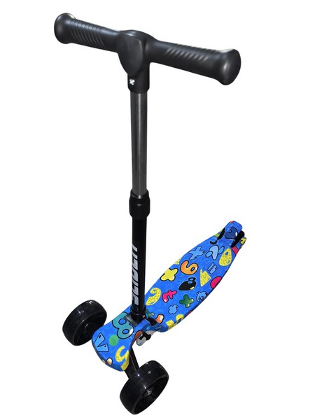 Самокат трехколесный Slider, колеса светящиеся