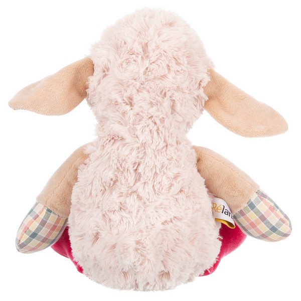 Овечка нежно-розовая, 20 см