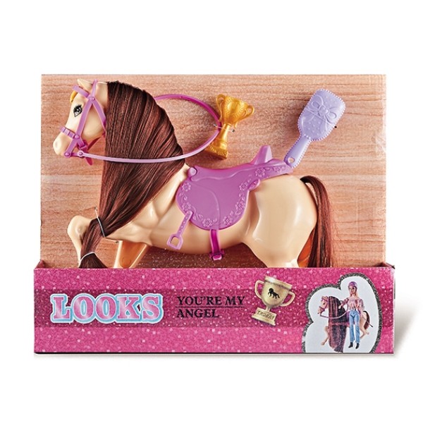 Набор "Конюшня": лошадка, кубок, расческа