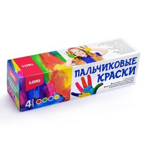 Пальчиковые краски 4 цв. по 40 мл