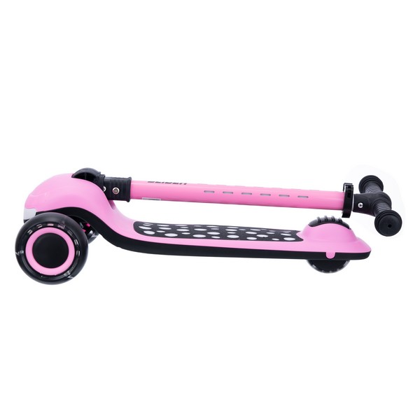 Самокат трехколесный Slider, светящиеся полиуретановые колёса и платформа, руль складной