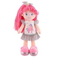 Мягкая игрушка Maxitoys,  Кукла Кэтти с Розовыми Волосами в Платье, 35 см