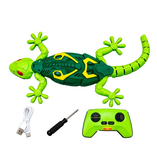Игрушка Zooland "Ящерица" на пульте р/у, 2.4GHz, световые эффекты, вращение,ползает по полу и стенам