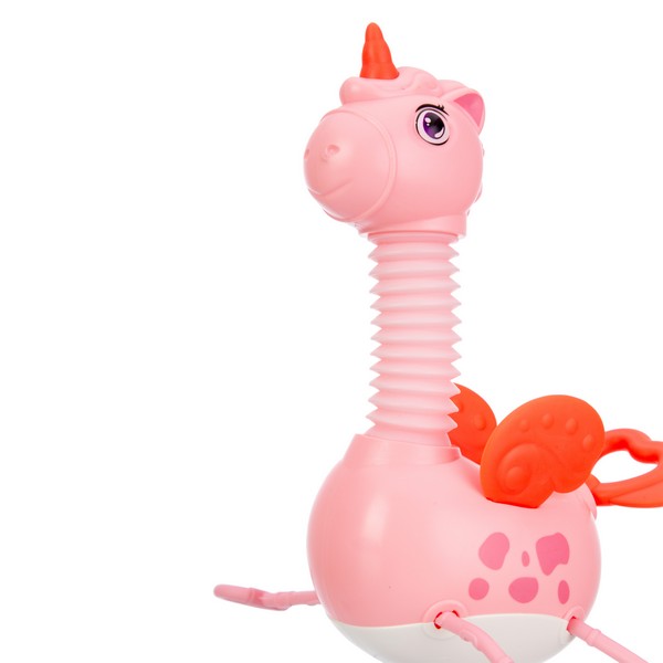 Игрушка развивающая Elefantino "Единорожка", на присоске, развитие мелкой моторики, резиночки