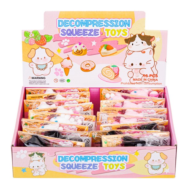 Игрушка-антистресс "Кошка" (16 шт. в наборе) Игрушка-антистресс "Кошка" (16 шт. в наборе)