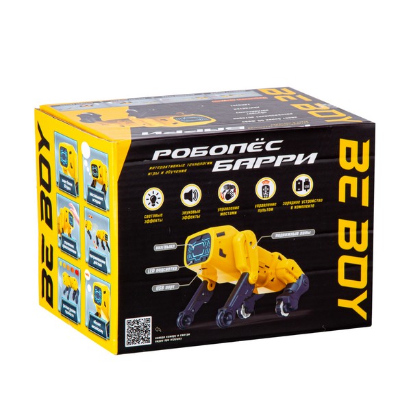 Робопёс Барри "Beboy" на пульте радиоуправления