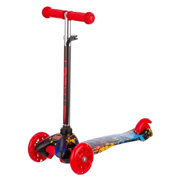 Самокат трехколесный, колеса PU со светом