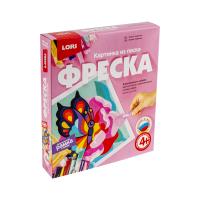 Фреска. Картина из песка "Бабочка"