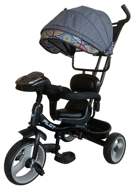 Велосипед трехколесный Pilot с ручкой управления