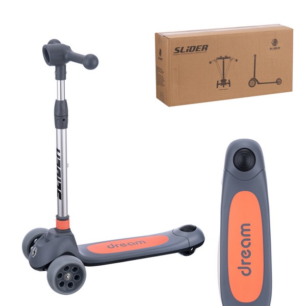 Самокат трехколесный Slider, светящиеся колёса и платформа, руль складной с фонариком Самокат трехколесный Slider, светящиеся колёса и платформа, руль складной с фонариком