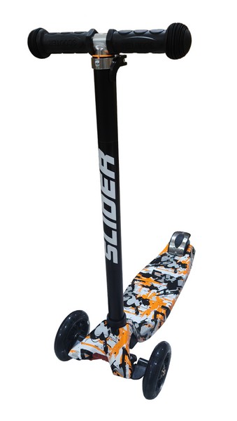 Самокат четырехколесный Slider, колеса светящиеся (диаметр 118/76 мм)