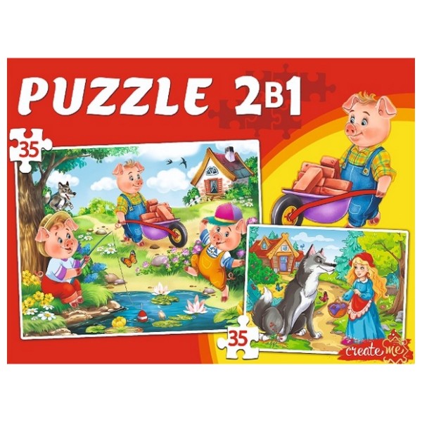 Макси-Пазлы 2 в 1. СКАЗКИ ИЗ ДЕТСТВА № 2 (35 и 35 эл.)