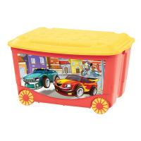 Ящик для игрушек на колесах с аппликацией 45 л