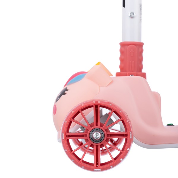 Самокат трехколесный Slider, колеса светящиеся, руль складной