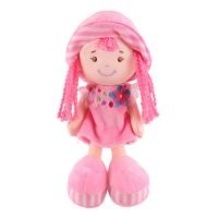 Мягкая игрушка Maxitoys,  Кукла Малышка Алиса в Розовом Платье и Шляпке, 22 см