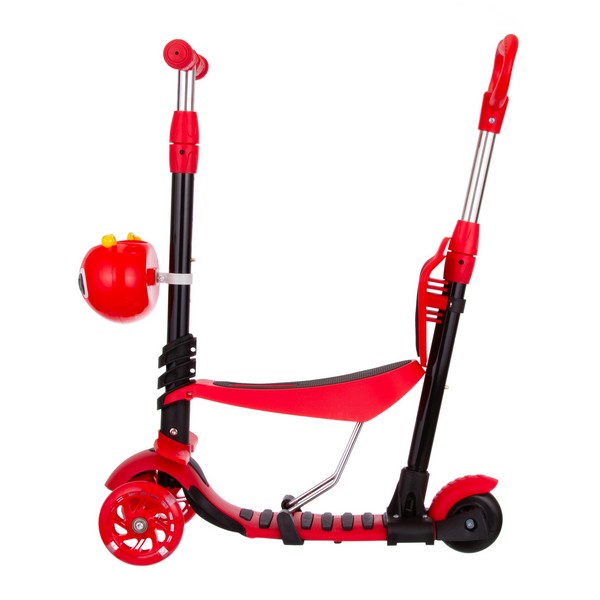 Самокат трехколесный с ручкой управления