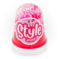 STYLE SLIME "Розовый с ароматом клубники" с шариками