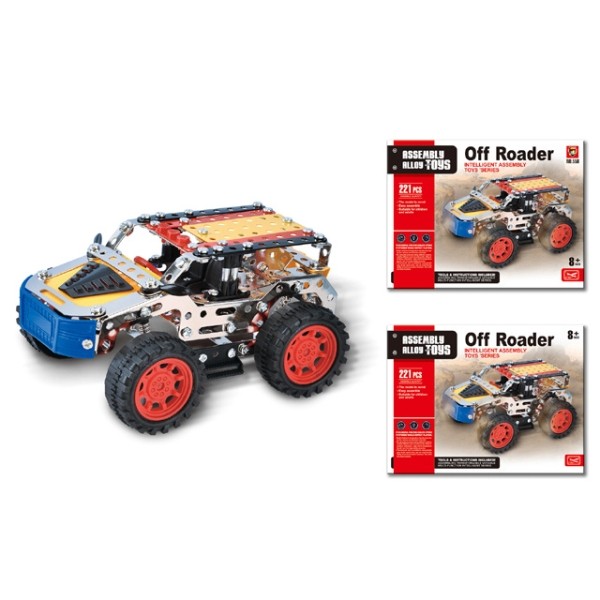 Конструктор "Машинка" металлический, 221 деталь