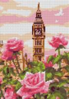 Алмазная мозаика 21*30 см (полное заполнение) "Весенний Лондон"