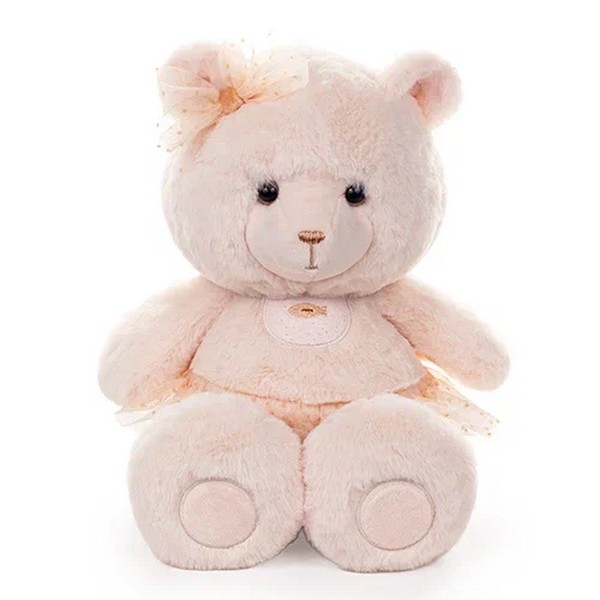 KULT Мягкая игрушка медведь Эльза, в юбке с бантом, персиковый, 25 см (МЭльза/25/124-1) KULT Мягкая игрушка медведь Эльза, в юбке с бантом, персиковый, 25 см (МЭльза/25/124-1)
