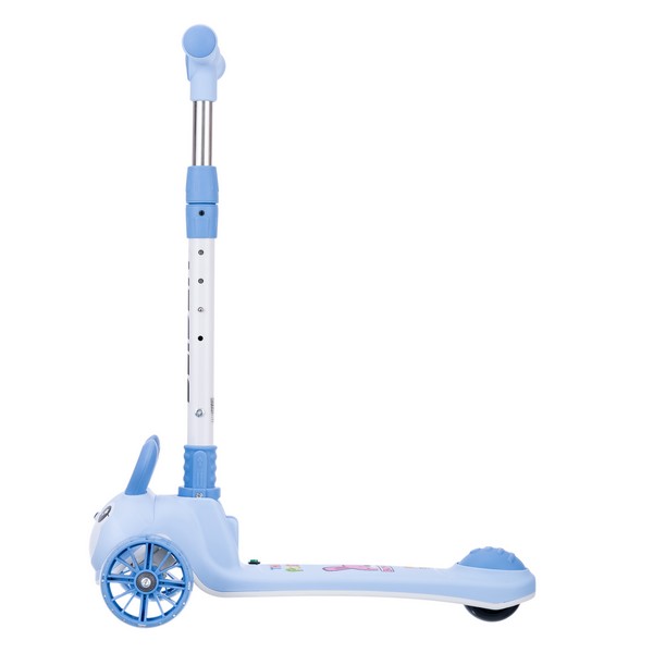 Самокат трехколесный Slider, колеса светящиеся, руль складной