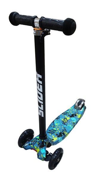 Самокат четырехколесный Slider, колеса светящиеся (диаметр 118/76 мм)