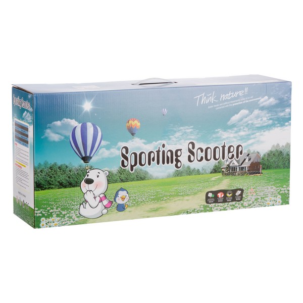 Самокат трансформер трехколесный с ручкой управления