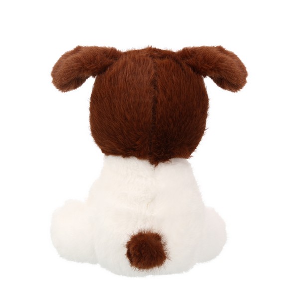 Собака коричнево-белая, 20 см